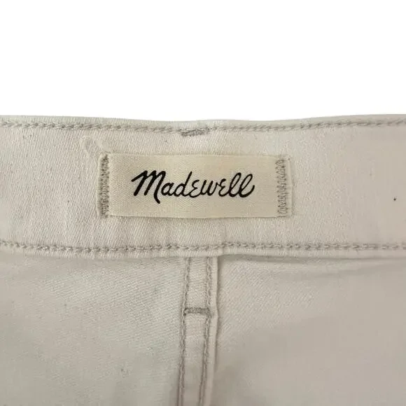 Madewell Mid-Rise Kick Out Stretch Denim Jeans in Ecru (27) - Picture 12 of 16